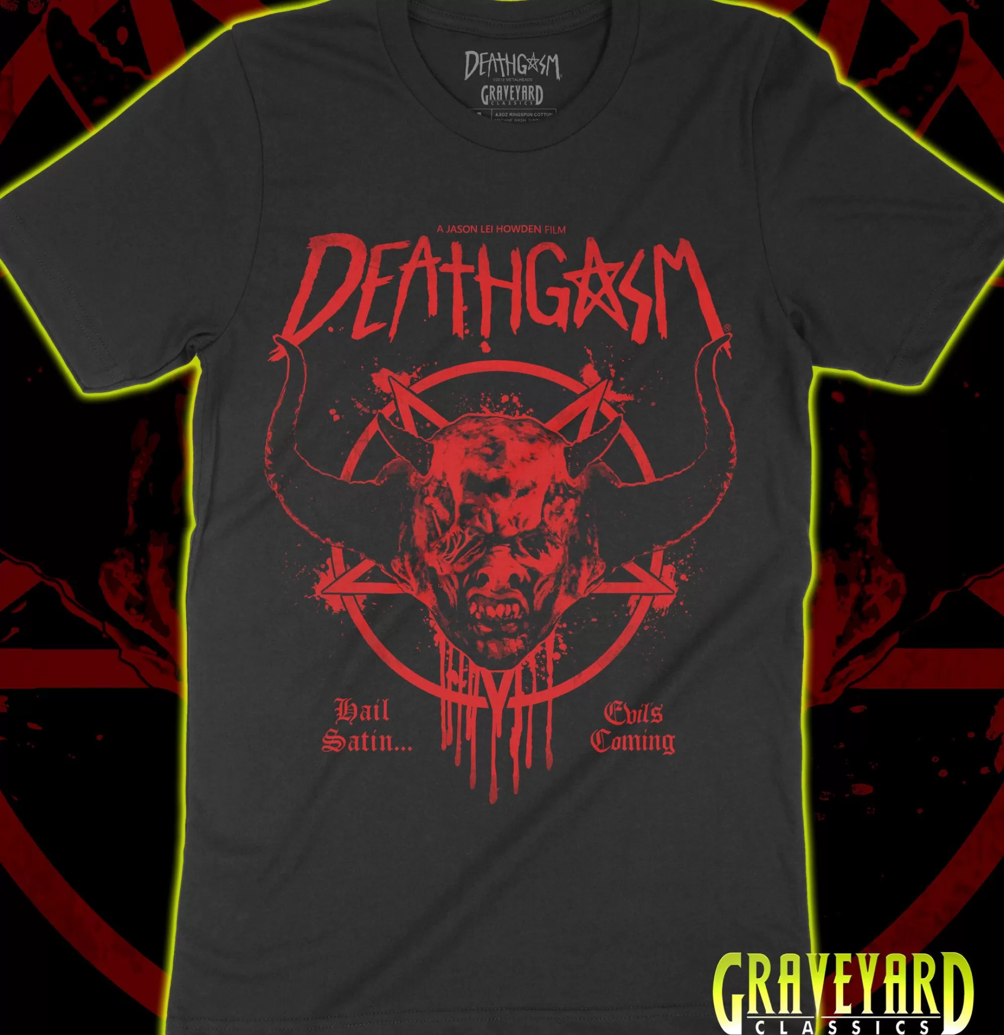 - Hail Satin T-Shirt<deathgasm Cheap