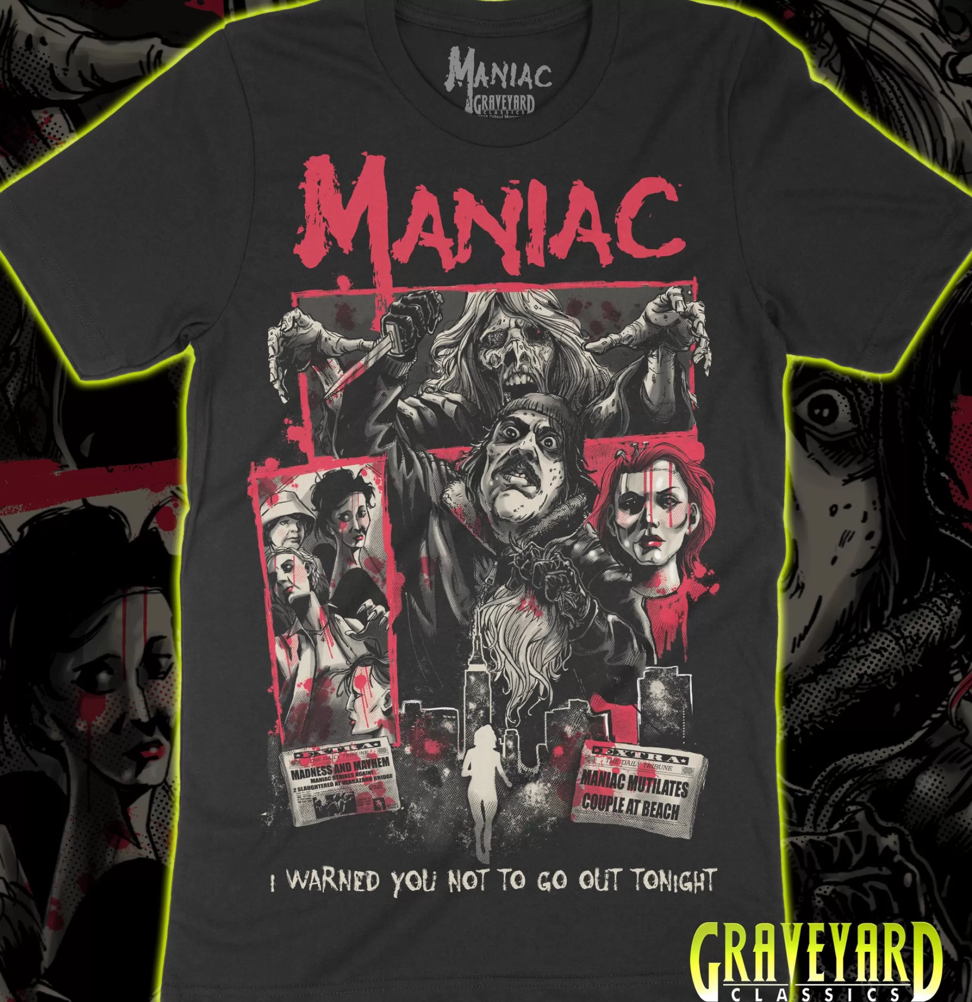 - Bloodshed T-Shirt<Maniac Discount