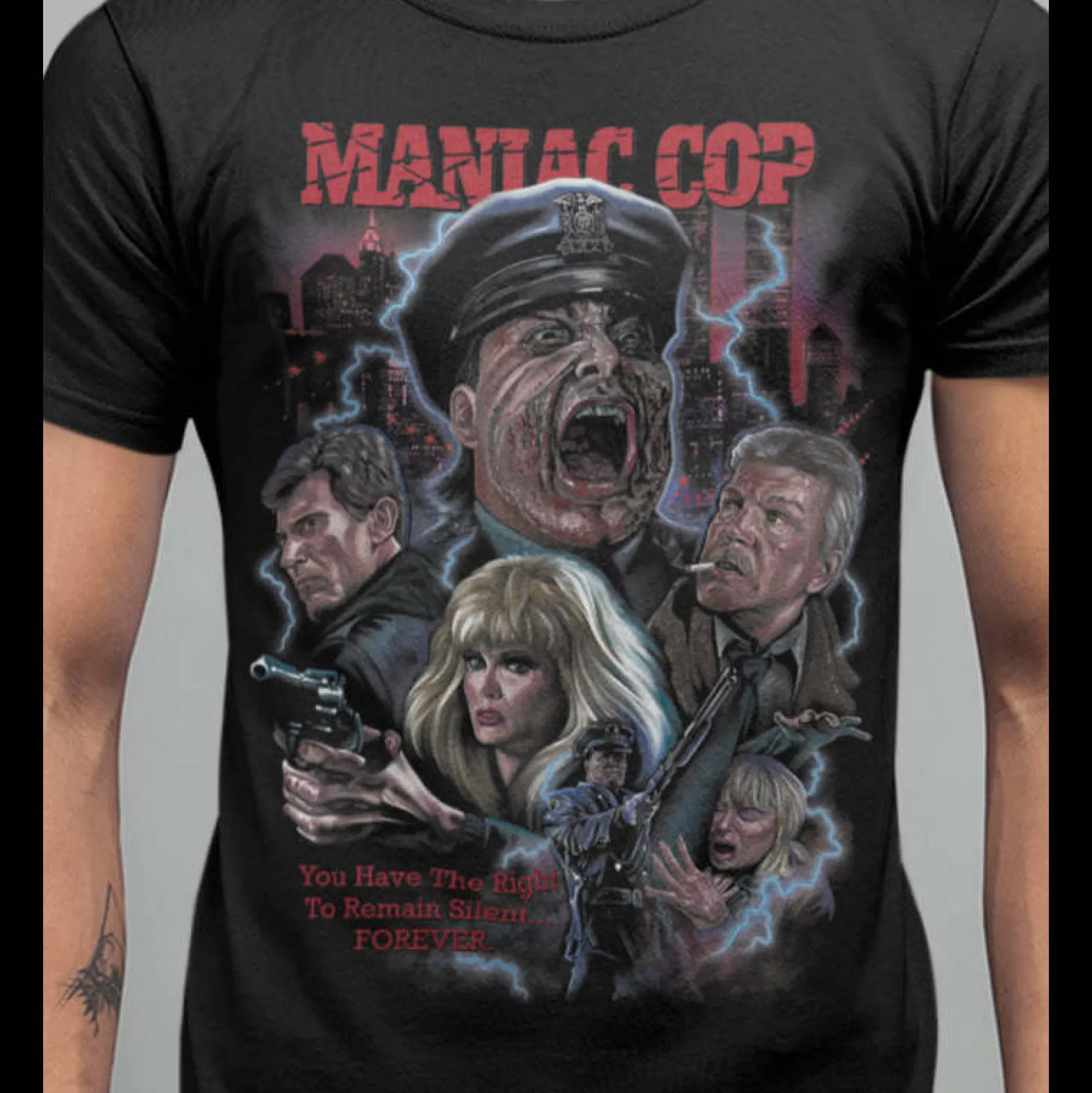 - Remain Silent Forever T-Shirt<Maniac Cop Shop