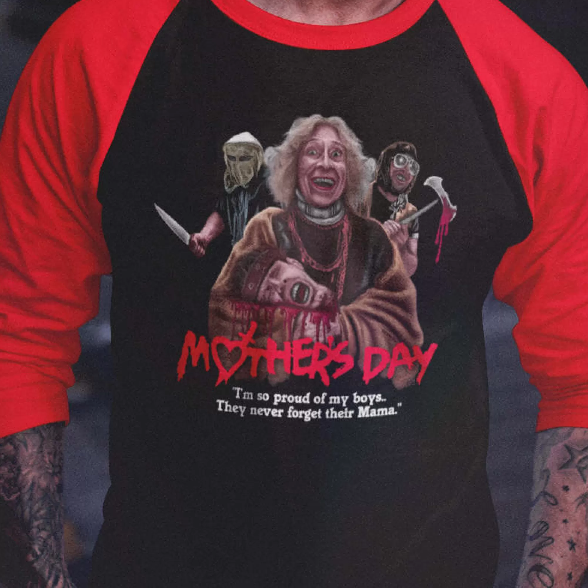 Mother Day (1980) - Proud Of My Boys Raglan<Mothers Day Store