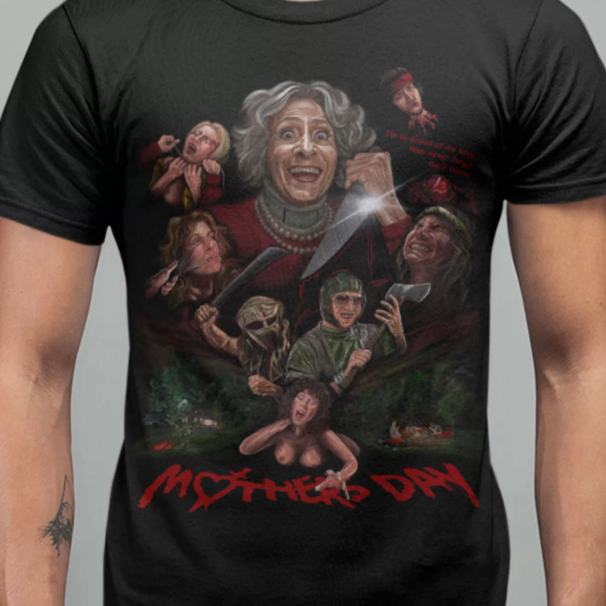 Mother Day (1980) -Never Forget Their Momma T-Shirt<Mothers Day Clearance