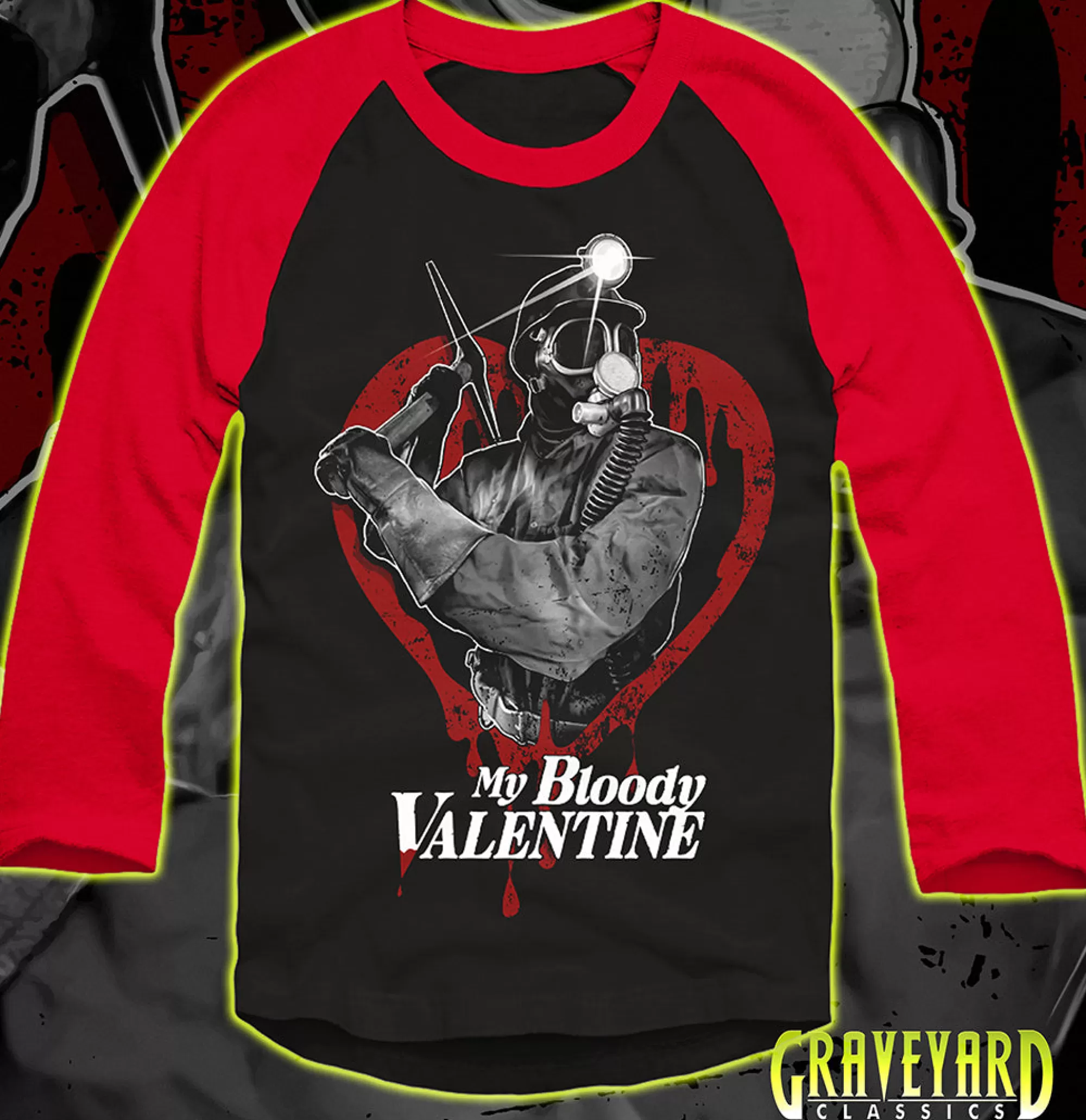 My Bloody Valentine - Bloody Heart Baseball Shirt<* Cheap