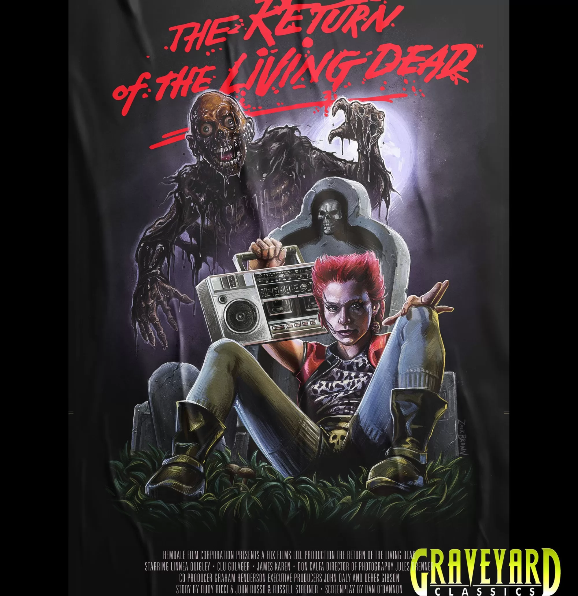 - Graveyard Poster<Return of The Living Dead Flash Sale