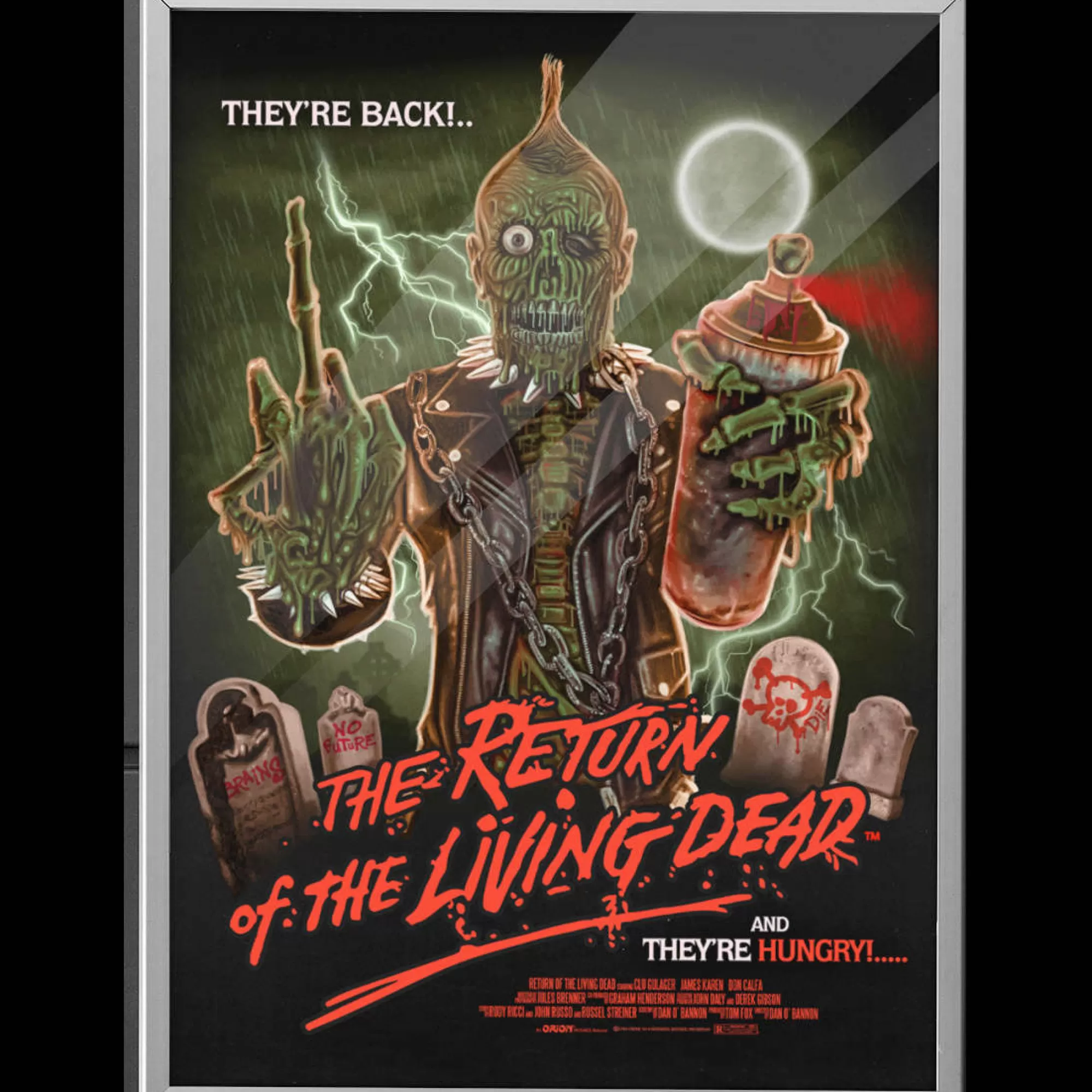 Return Of The Living Dead - Punk Rock Poster<Retrun of the living dead Cheap