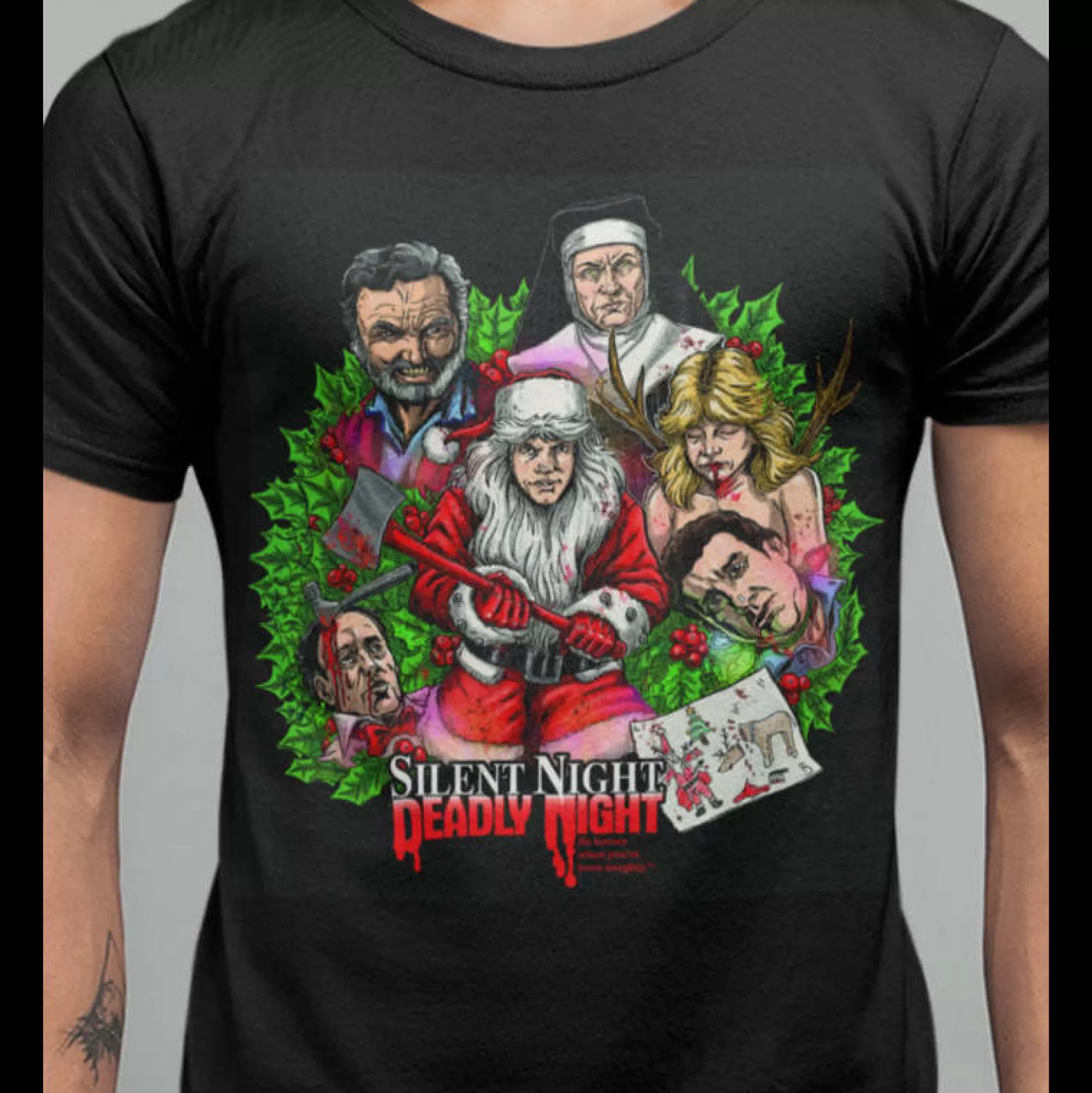 - Survive Christmas T-Shirt<Silent Night Deadly Night Outlet