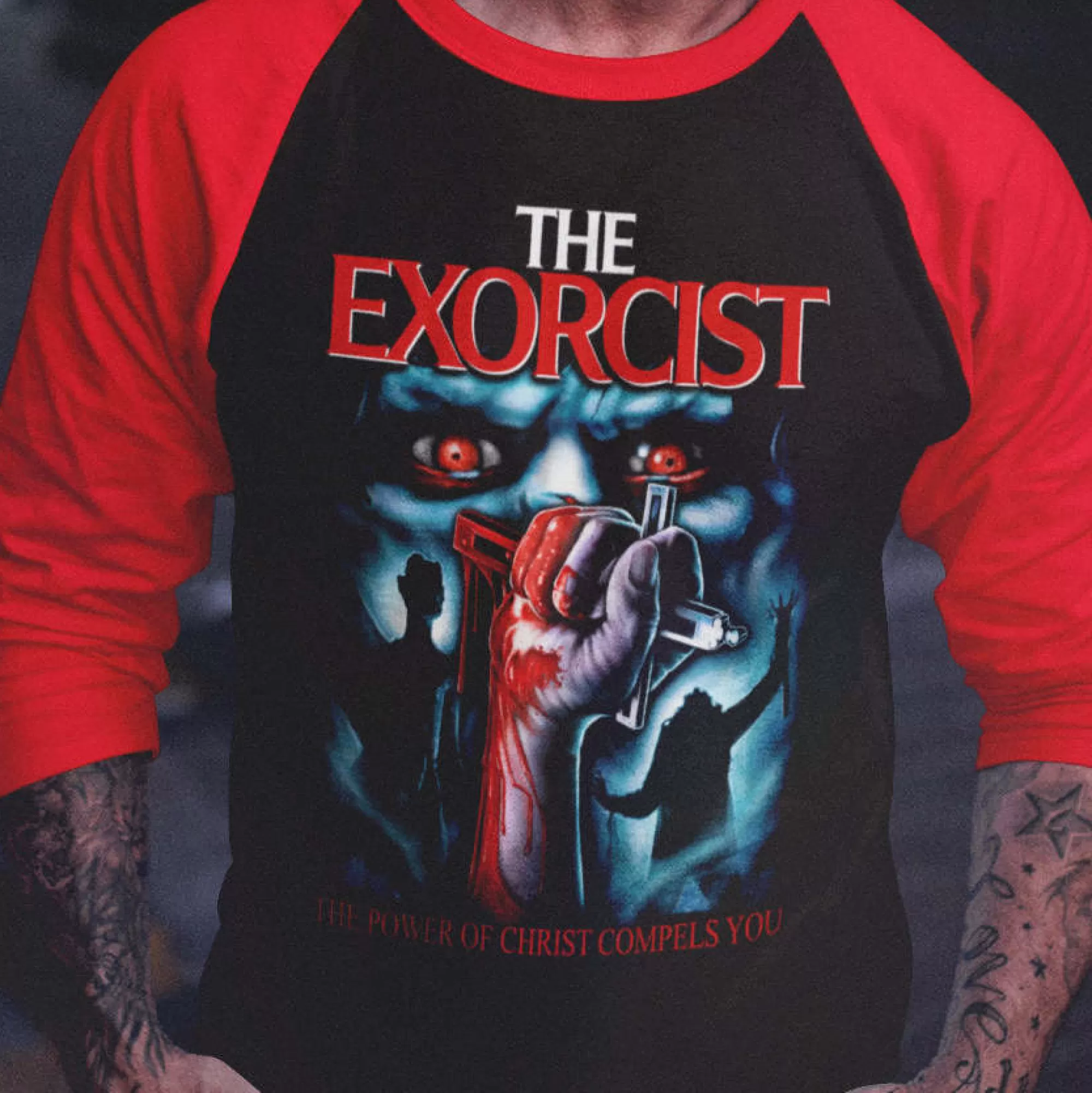 The - Christ Compels You Limited Edition Baseball Shirt<Exorcist Best Sale