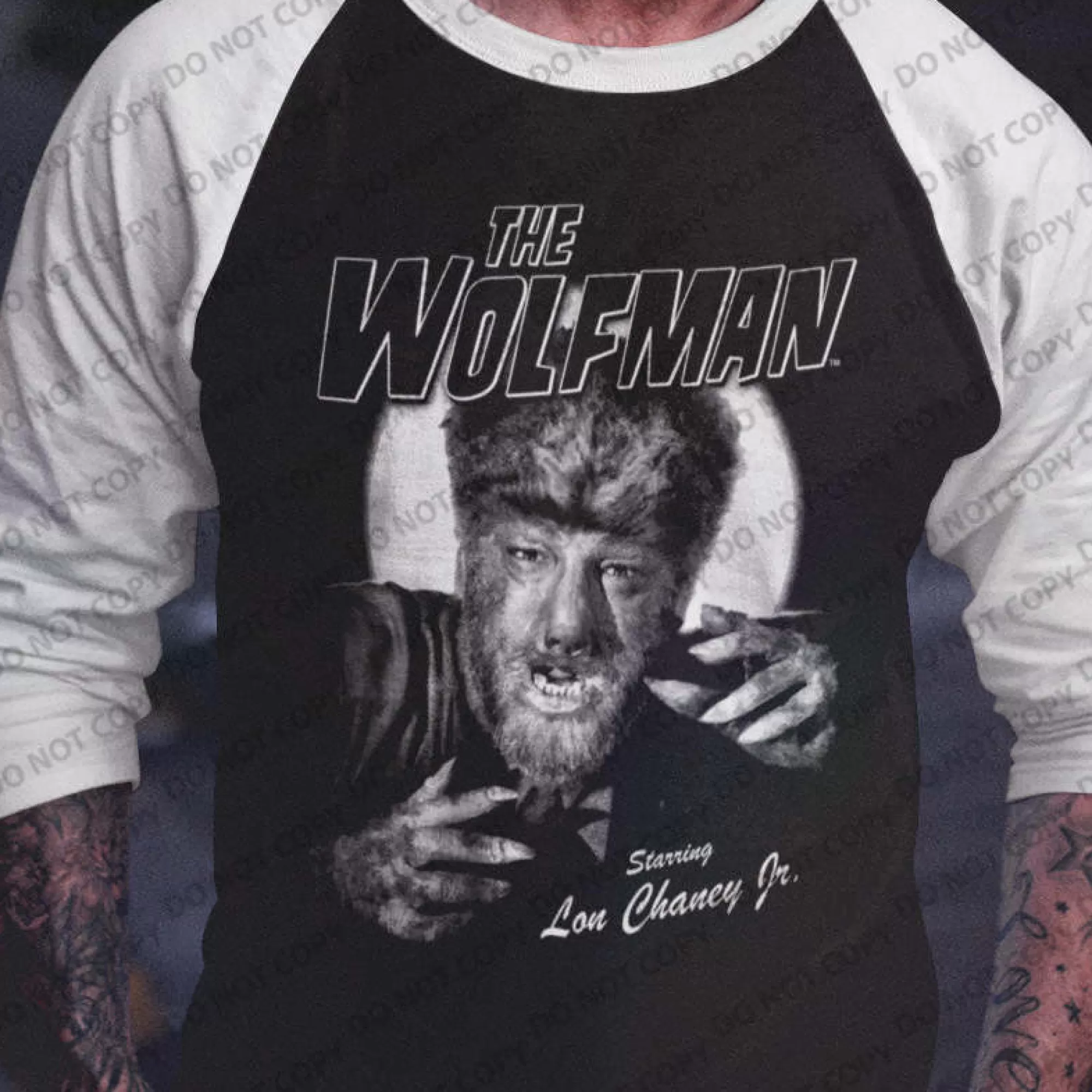 The Wolfman -Baseball Shirt<Lon Chaney Jr Shop